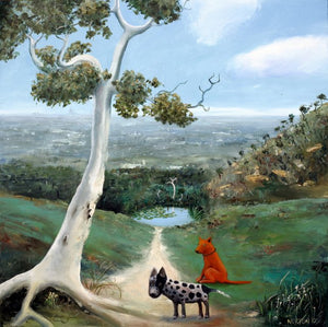 SOLD OUT Art Workshop - 2 Day Oil Painting Workshop - Landscape with Animal Aug 10th and 11th