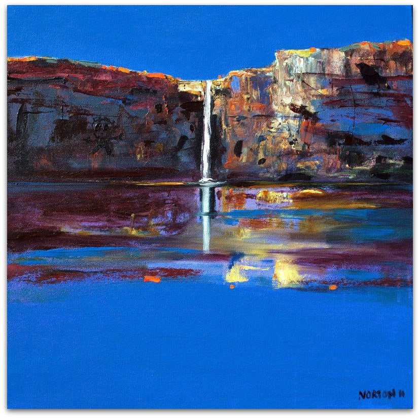 Waterfall with Wandjina - Helen Norton Art