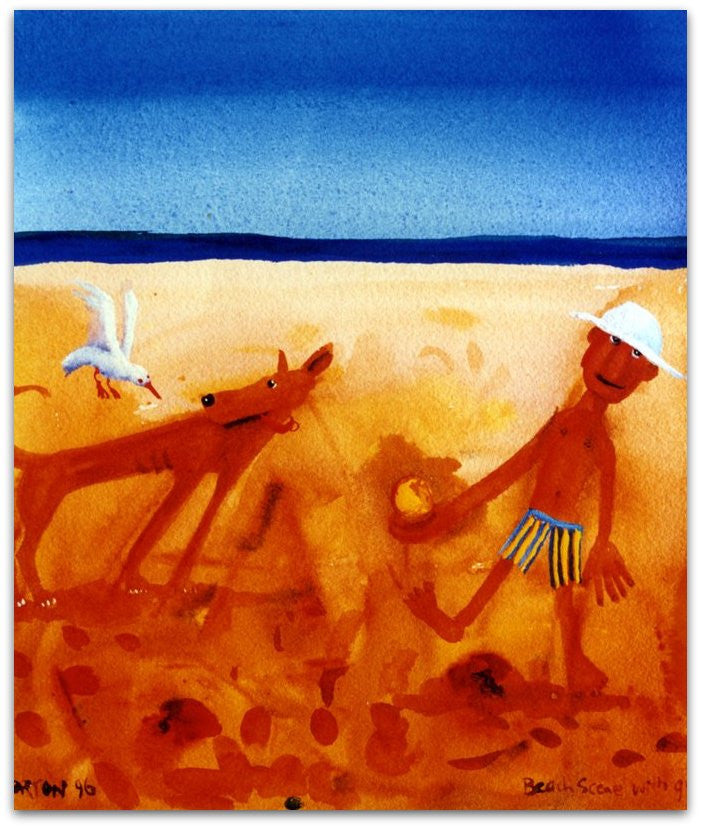 Beach Scene With Gull