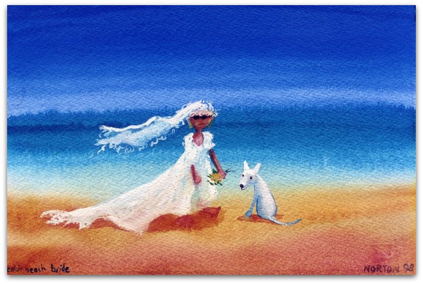 Cable Beach Bride - Helen Norton Art