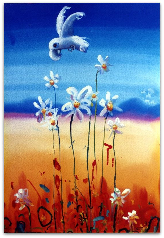 Cocky And Wildflowers - Helen Norton Art