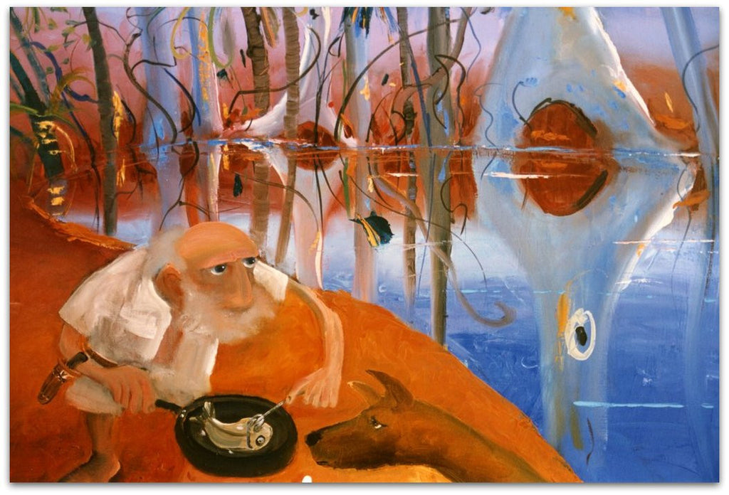 Cooking The Catch - Helen Norton Art