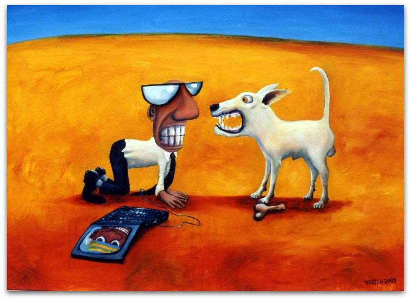 Dogs Bluff - Helen Norton Art