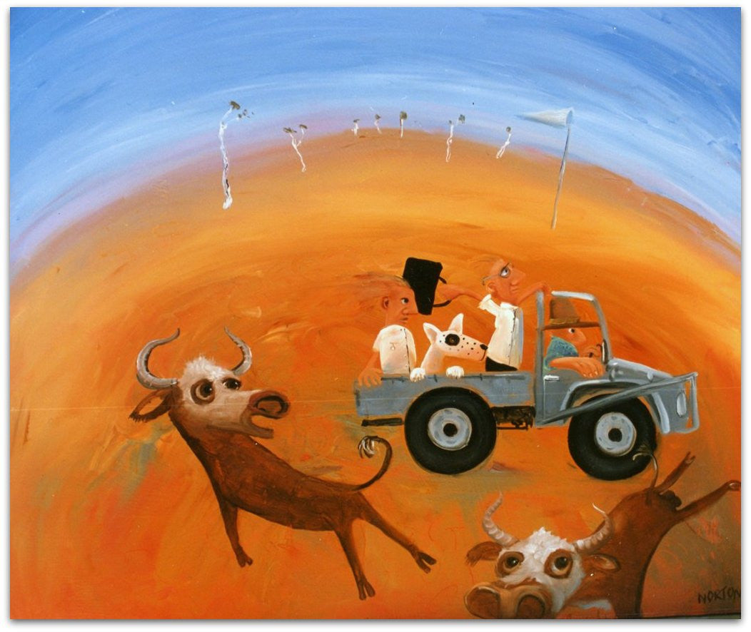 Emergency Car - Helen Norton Art