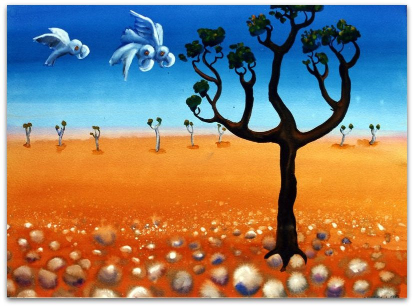 Flying Cockys - Helen Norton Art