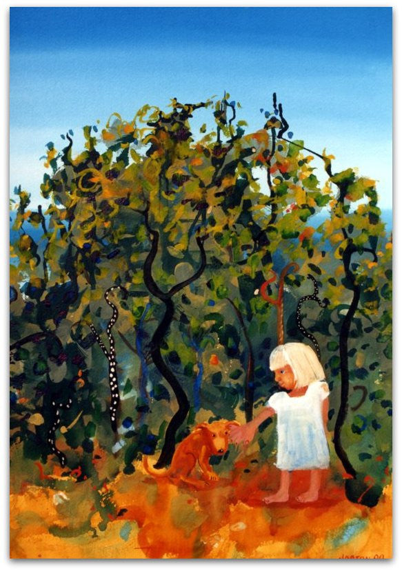 Girl in Garden