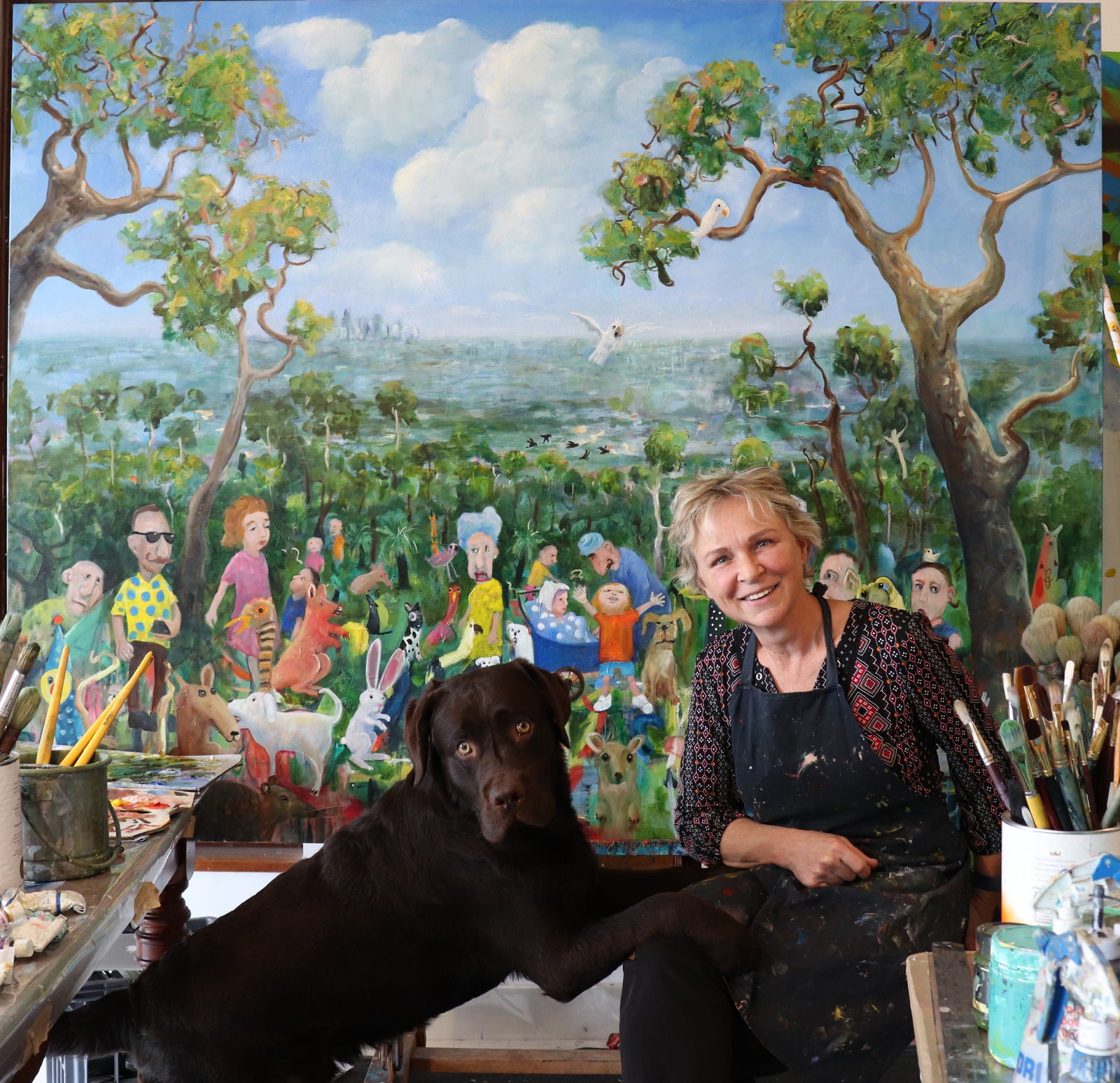 SOLD OUT Art Workshop - 2 Day Oil Painting Workshop - Landscape with Animal Aug 10th and 11th