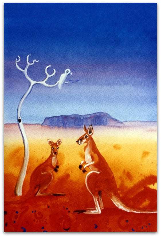 Kangaroos And Cocky