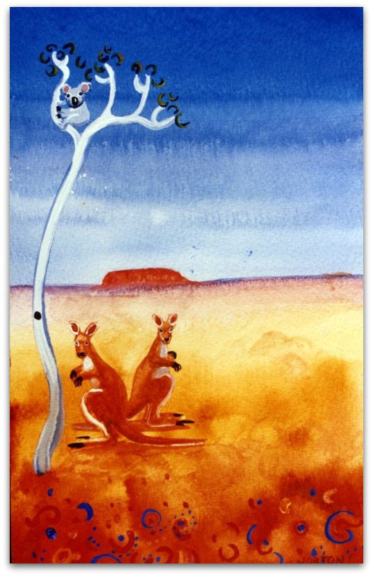 Kangaroos and Koala
