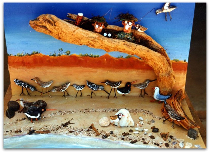1993 Keen Chappies Bird Watchers - Helen Norton Art