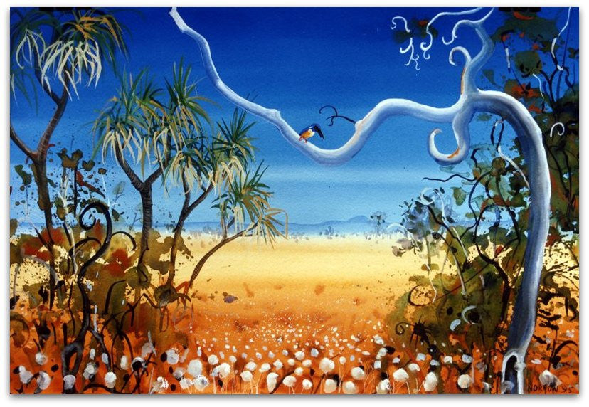 Kingfisher and Pandanas