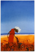 Lady with Dog - Helen Norton Art