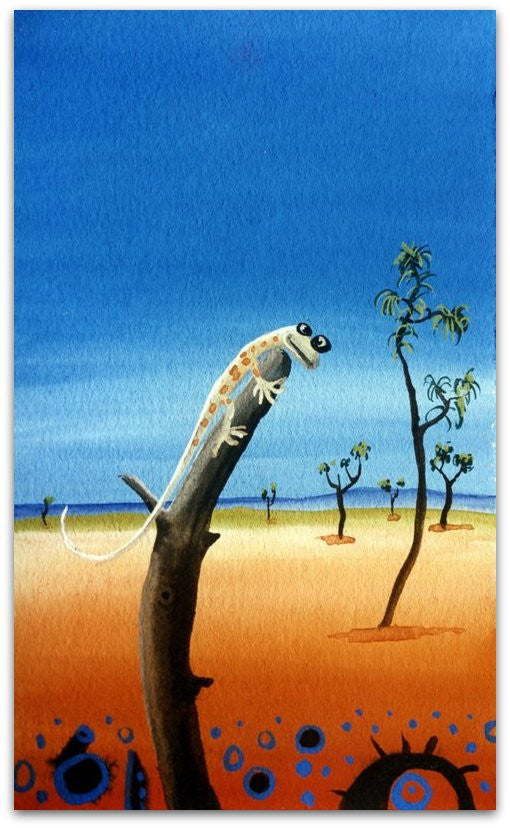 Miniature - Lizard On Stick