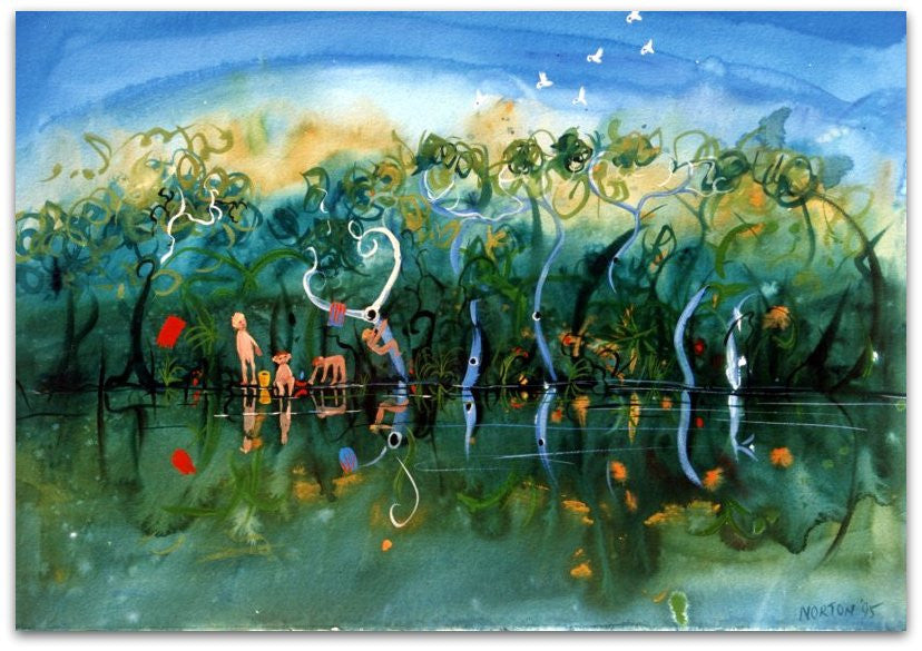 Men At Watering Hole