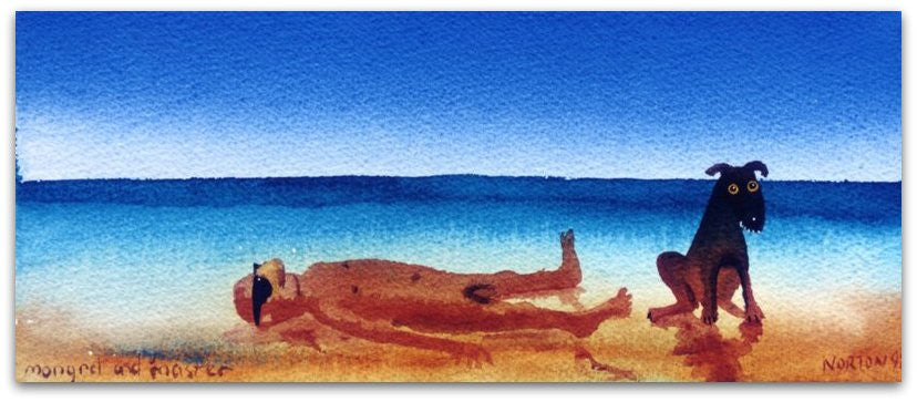 Mongrel and Master - Helen Norton Art