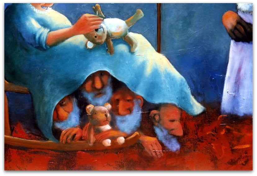 Mrs God and the Playthings - Helen Norton Art