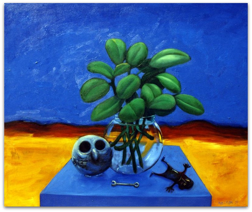 Owl and Vase With Tool