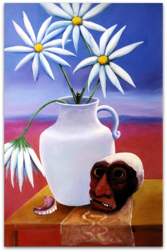 Paradox (Skull and Vase) - Helen Norton Art