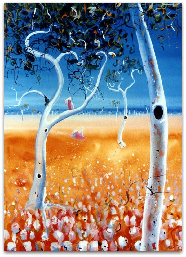 Pink Galahs and Gums