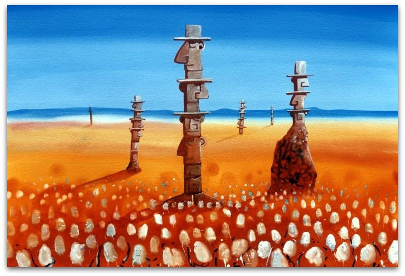 Totemic Adoration - Helen Norton Art