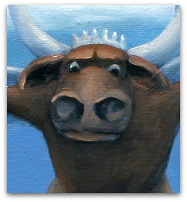 The Bull of Heaven Descended But They Were Ready - Helen Norton Art